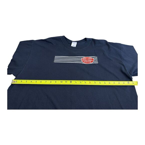 New York Central System Railroad Dk Black T-Shirt Size XXL Railway Embroidered - Picture 9 of 11